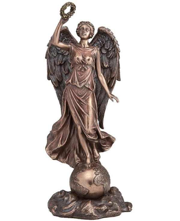 Veronese - Statuette "Guardian angel above the Earth" (29 cm)  Bronze