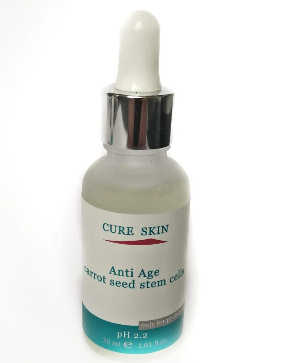 Cure Skin - Поверхностный всесезонный пилинг со стволовыми клетками семян моркови Anti Age Carrot seed stem cells 30 мл