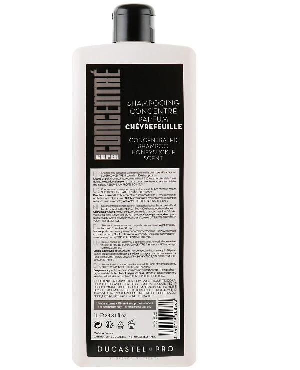 Subtil - Highly concentrated shampoo for all hair types with a coconut scent Shampooing Concentre Coco 1000ml