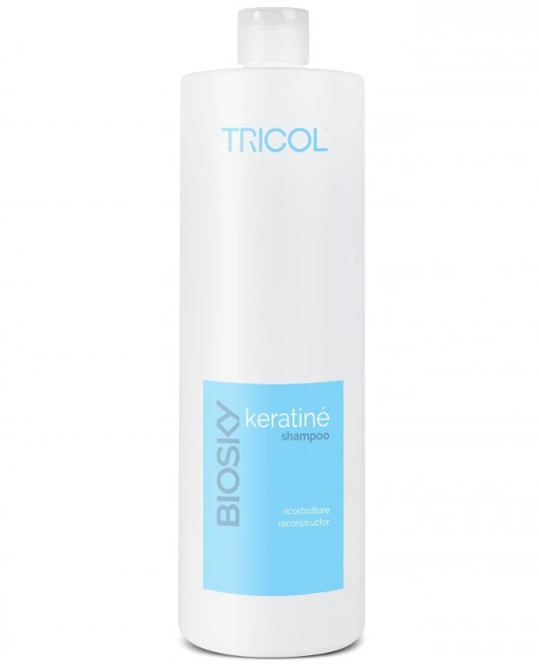 Tricol Biosky Шампунь для волос восстанавливающий увлажняющий с кератином | Keratiné Shampoo фото, цена, купить