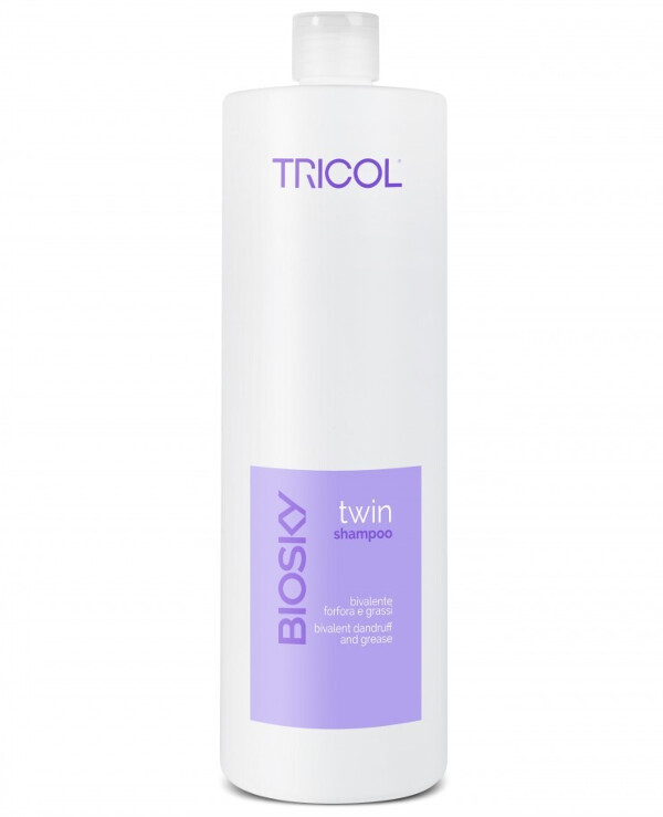 Tricol Biosky - Normalizing shampoo for oily scalp and hair Twin Shampoo 1000ml