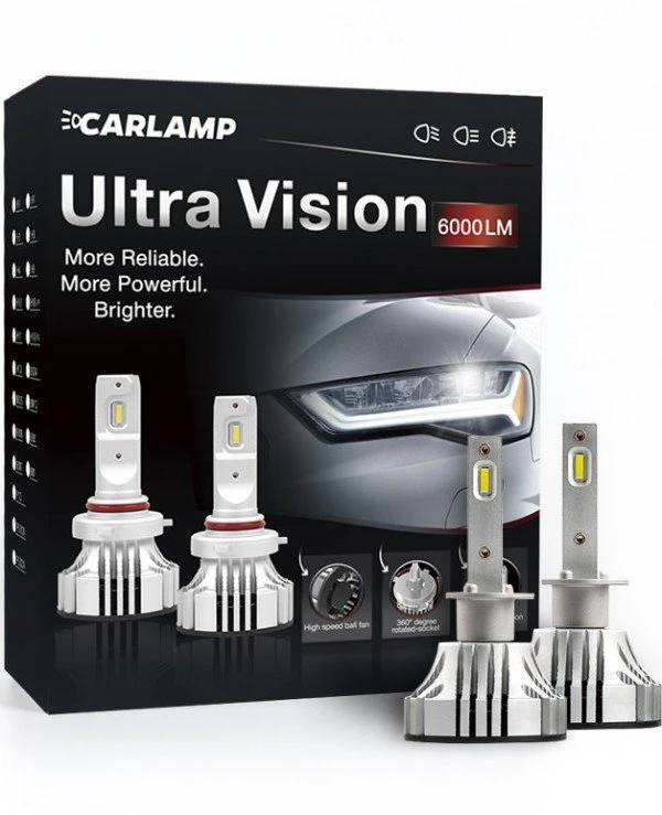 Carlamp - Светодиодные автолампы H1 Ultra Vision UV1  6000 Лм