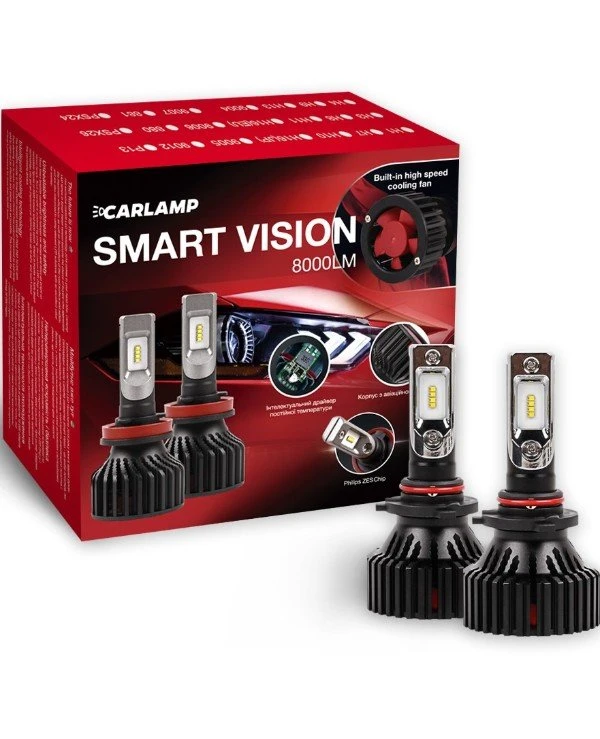 Carlamp - Светодиодные автолампы Smart Vision HB3 SM9005  8000 Лм