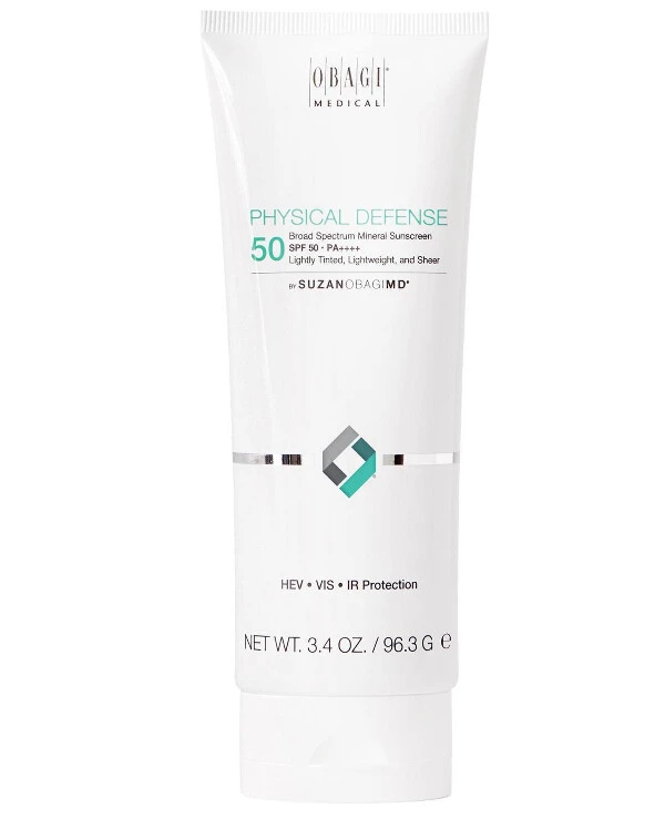 Obagi Medical - Солнцезащитный крем с тоном SUZANOBAGIMD Physical Defence SPF 50 100 г