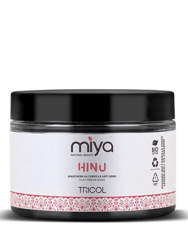 Miya natural Beauty Маска себорегулирующая для жирной кожи головы | Hinu Mascera AllArgilla Anti Sebo фото, цена, купить
