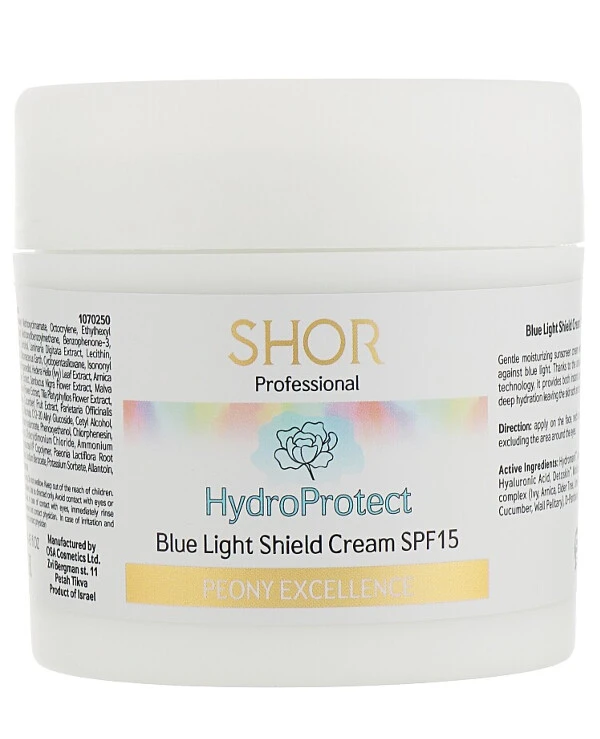 Shor Professional - Moisturizing Day Cream SPF15 HydroProtect Blue Light Shield Cream SPF-15 250ml
