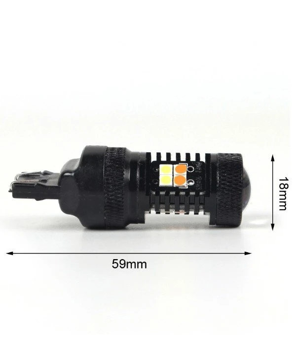 Carlamp LED car lamps 4U-Series W21 / 5W-T20 White + Yellow | 4U/7443 W-Y photo 11, price, buy