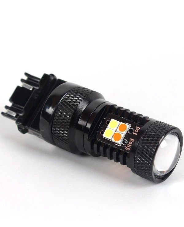 Carlamp - Светодиодные автолампы 4U-Series P27/7W 3157 Белый+Желтый  