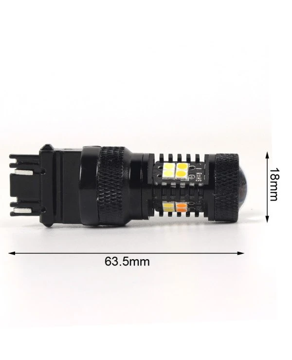 Carlamp LED car lamps 4U-Series P27 / 7W 3157 White + Yellow | 4U/3157W-Y photo 10, price, buy