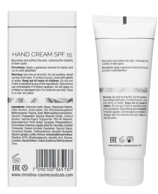 Christina Защитный крем для рук SPF-15 | Illustrious Hand Cream SPF15 фото, цена, купить