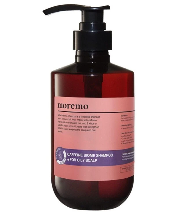 Moremo - Кофеин – биом шампунь против выпадения волос для жирной кожи головы Caffeine Biome Shampoo 500 мл