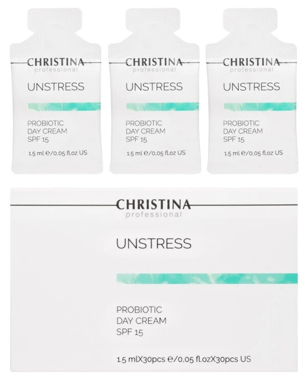 Christina Дневной крем с пробиотическим действием SPF 15 | Unstress Probiotic Day Cream SPF 15 фото, цена, купить