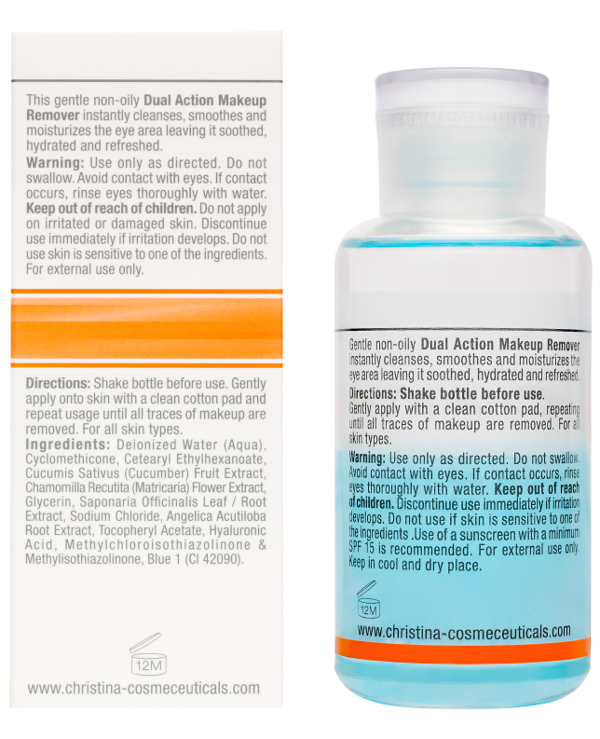 Christina - Double Action Makeup Remover Forever Young Dual Action Make Up Remover 100ml back