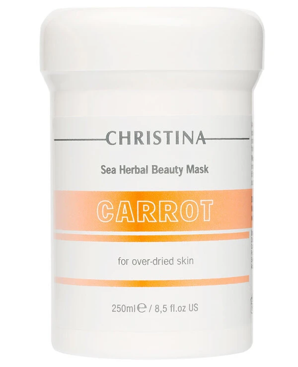 Christina - Beauty mask based on sea herbs for dry skin Carrots Sea Herbal Beauty Mask Carrot for over-dried skin 250ml