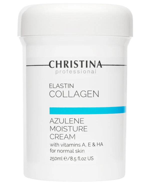 Christina Увлажняющий крем c витаминами А, Е и гиалуроновой кислотой | Elastin Collagen Azulene Moisture Cream with Vitamins A, E & HA for normal skin фото, цена, купить