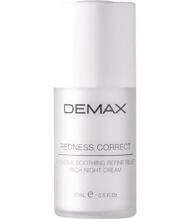 Demax - Night concealer cream for dry, sensitive and couperose skin Redness Correct Intensive Soothing Refine Relief Rich Night Cream 15ml