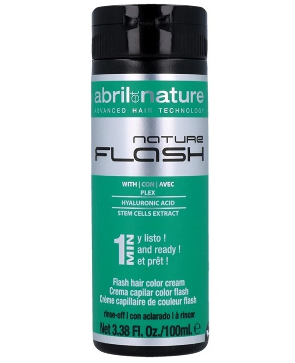 Abril Et Nature - Маска с пигментом Зелёная Nature Flash Hair Color Cream 0.1 Зеленый, 100 мл