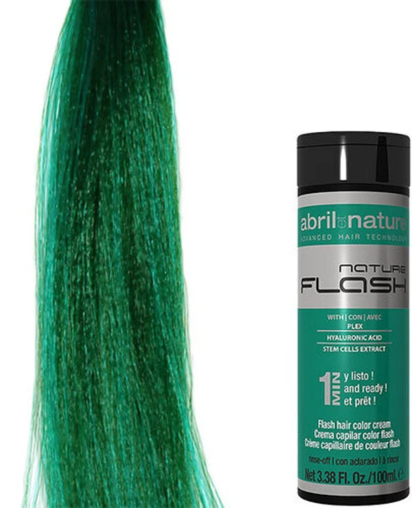 Abril Et Nature - Маска с пигментом Зелёная Nature Flash Hair Color Cream 0.1 Зеленый, 100 мл back