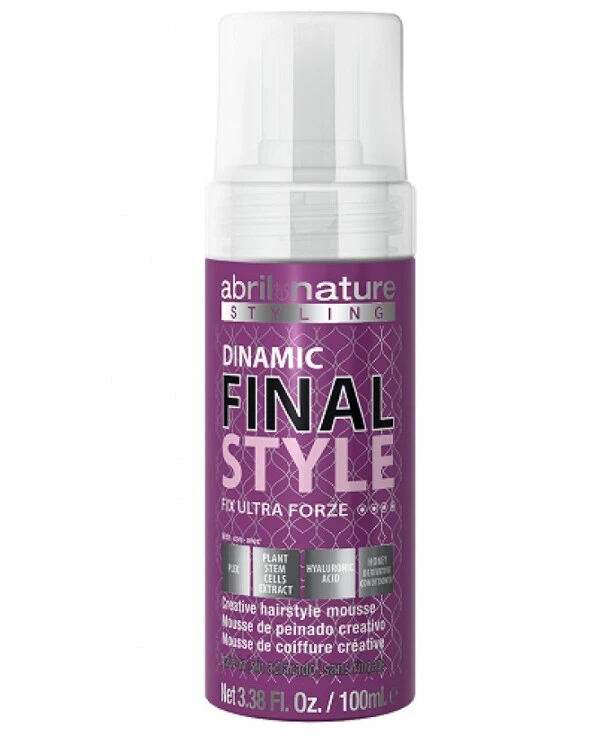 Abril Et Nature - Мусс для укладки ультра сильной фиксации Dinamic Final Style Fix Ultra Forze Mousse 100 мл