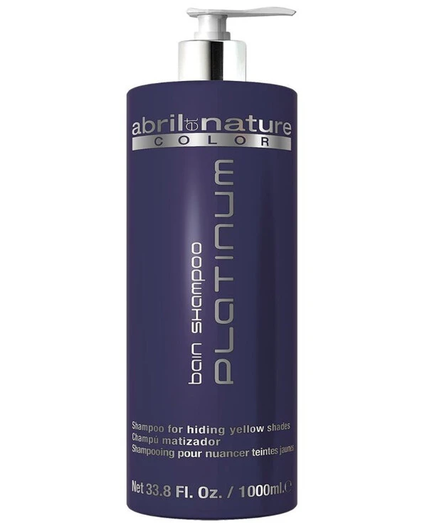 Abril Et Nature - Shampoo for gray and bleached hair Color Platinum Bain Shampoo 1000ml