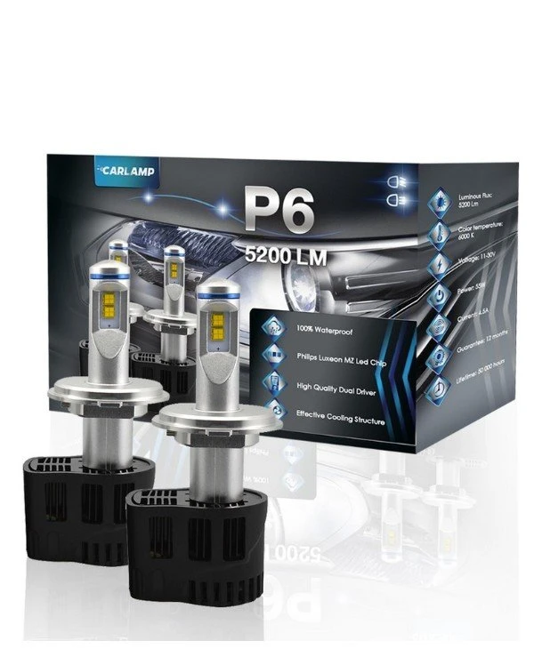Carlamp - Светодиодные автолампы H4 P6 P6H4  5200 Лм