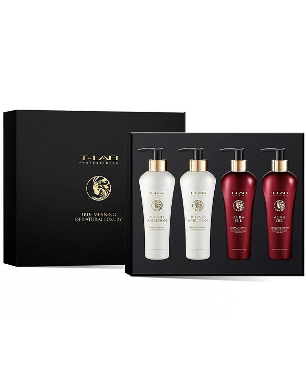 T-Lab Professional - Набор для волос и тела Aura Oil + Blond Ambition Love Set 