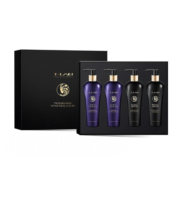 T-Lab Professional - Набор для волос и тела Royal Detox + Coco Therapy Love Set 