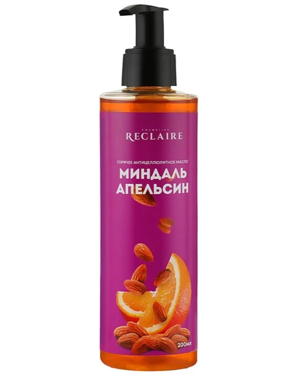 Reclaire - Hot anti-cellulite oil Almond - Orange  200ml