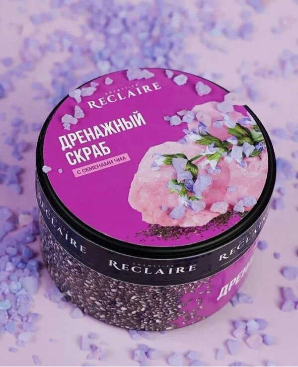 Reclaire - Chia Seed Drainage Scrub  200ml, 250 g back