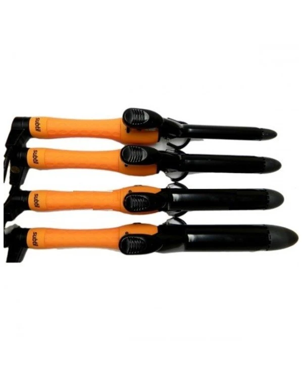 Subtil - Curling curler with ceramic tourmaline coating 1.25 "(32 mm) Subtil Orange, 32mm