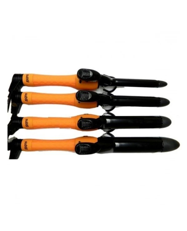 Subtil - Wrap curler with ceramic tourmaline coating with 1.5 "clip Subtil Orange, 38mm