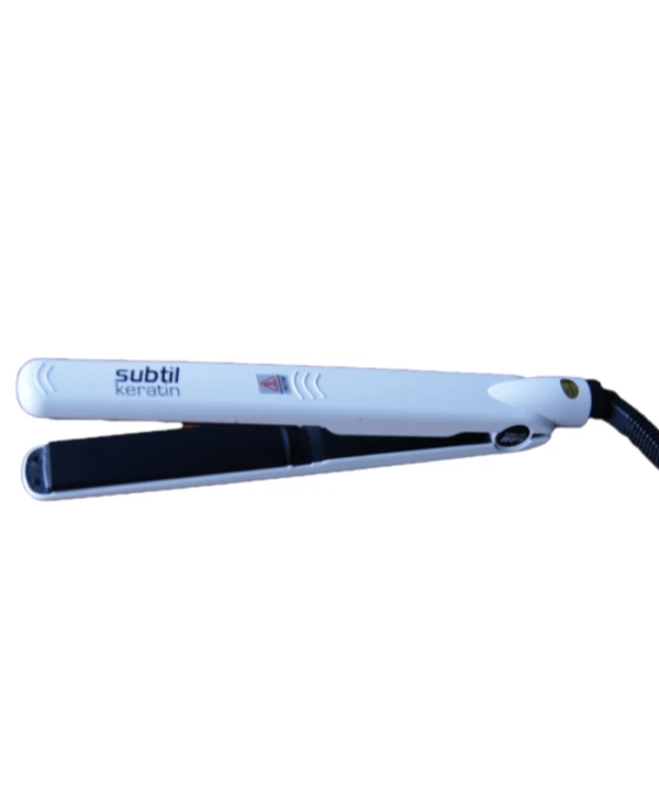 Subtil - Professional ceramic coated iron with digital temperature indicator Subtil Keratin White
