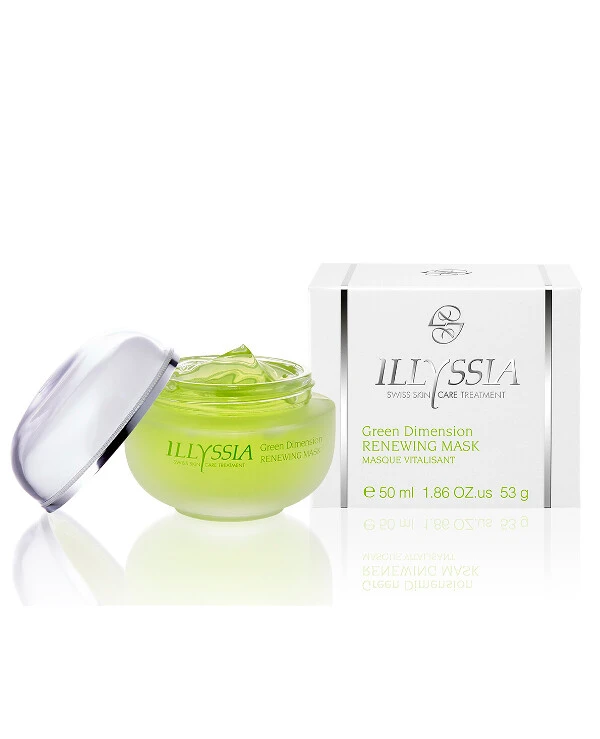 Illyssia - Маска обновляющая и тонизирующая для чувствительной кожи Green Dimension Renewing Mask 50 мл