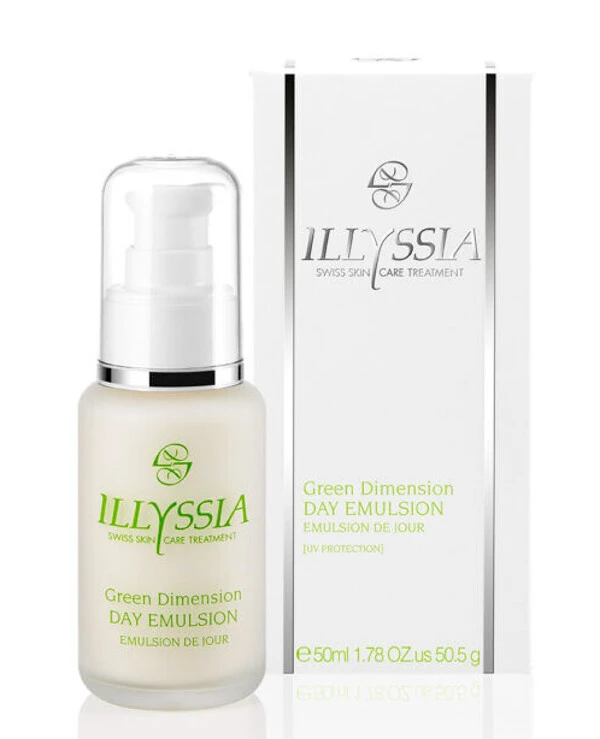 Illyssia Крем-эмульсия дневная для чувствительной кожи с защитой от УФ | Green Dimension Day Emulsion фото, цена, купить