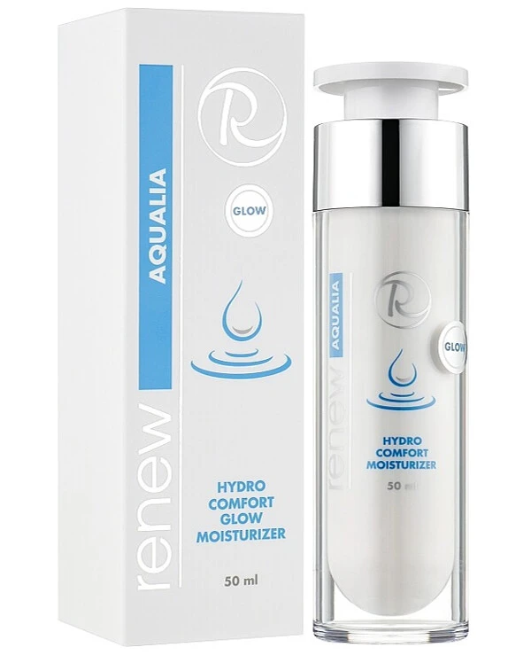 Renew - Увлажняющий крем с иллюминирующим эффектом Aqualia Hydro Comfort Glow Moisturizer 50 мл back