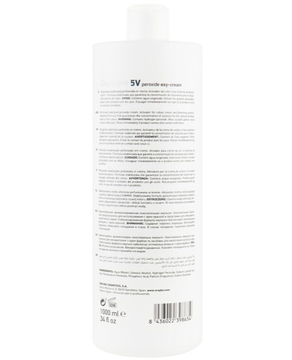 Erayba - Oxidizing emulsion 5V Equilibrio Protein OxyActive Oxi-Crema 1,5% 1.5 %, 1000ml back