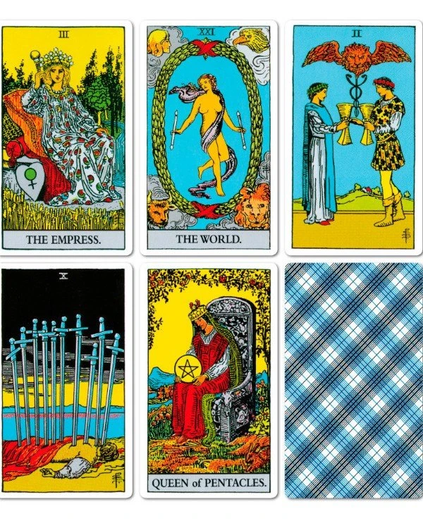 US Games Systems Tarot - Карты Таро Райдера-Уэйта (65х120 мм) The Rider Tarot Deck  back
