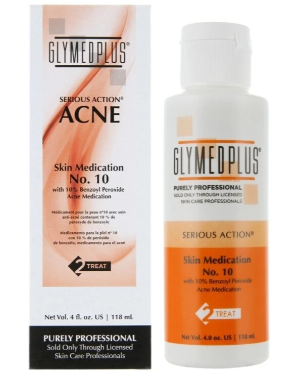 GlyMed Plus - Лечение акне и постакне с 10% перекисью бензоила Skin Medication No. 10 118 мл back