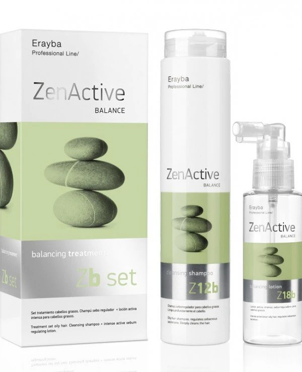 Erayba - Набор для жирной кожи головы Zb Set Balancing Treatment 
