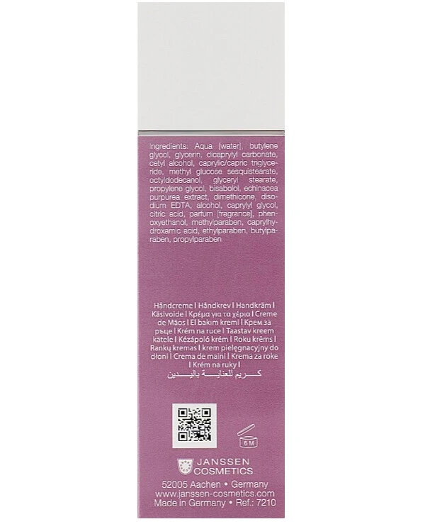 Janssen cosmetics Moisturizing regenerating hand cream | Moisturizing Revitalizing Hand Cream_3