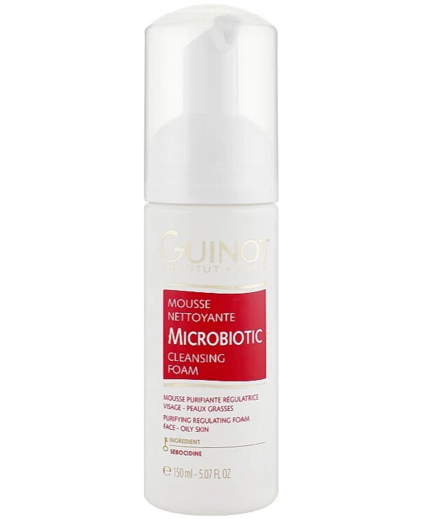 Guinot - Очищающий мусс для жирной кожи Mousse Nettoyante Microbiotic 150 мл