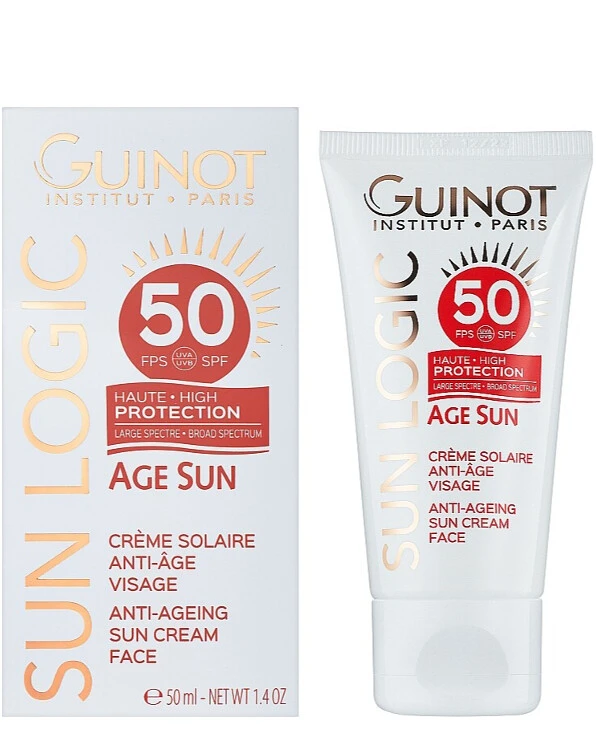 Guinot - Антивозрастной крем от солнца для лица SPF50 Age Sun Anti-Ageing Sun Cream Face Spf - 50 