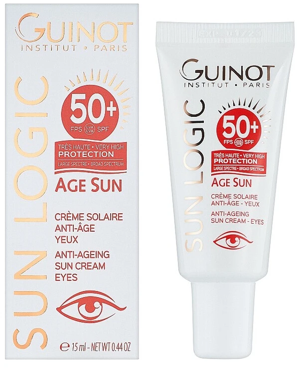 Guinot - Антивозрастной крем от солнца для кожи вокруг глаз SPF50+ Age Sun Anti-Ageing Sun Cream Eyes - Spf50+ 15 мл