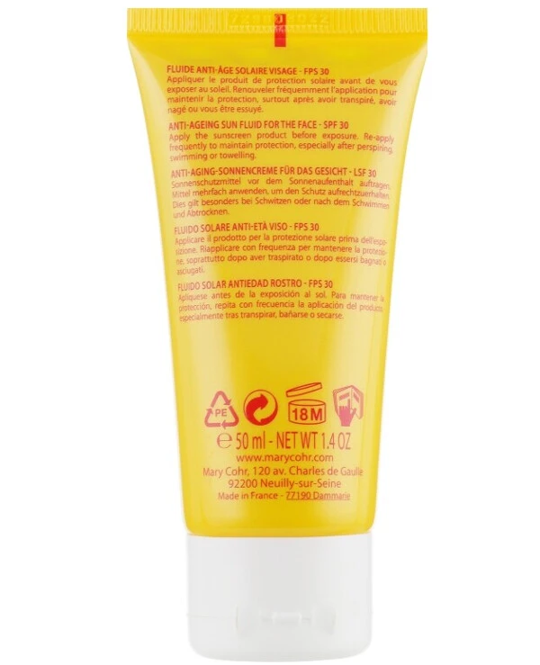 Mary Cohr - Эмульсия для лица SPF30 Fluide Anti-Age Visage 50 мл back