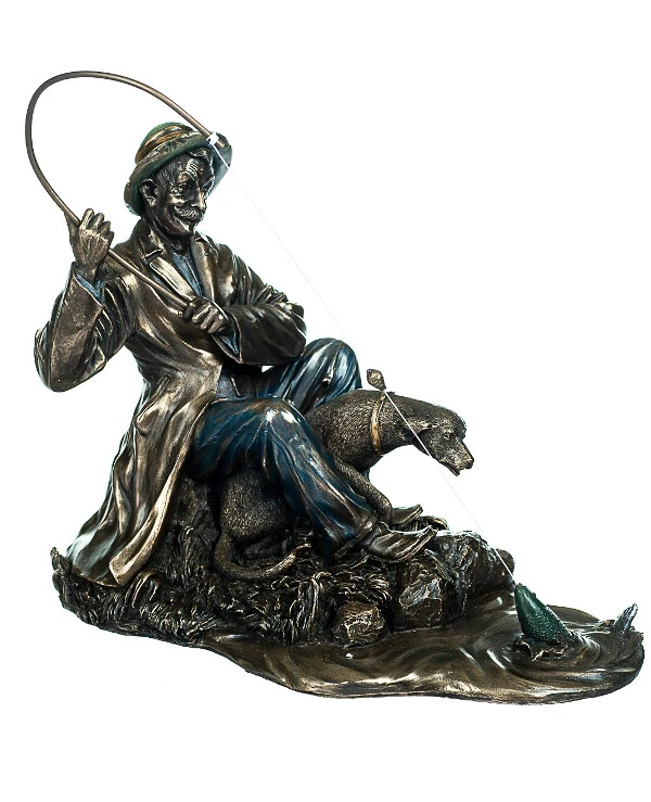 Veronese - Figurine Fisherman (17.5cm) 72829A4  Bronze