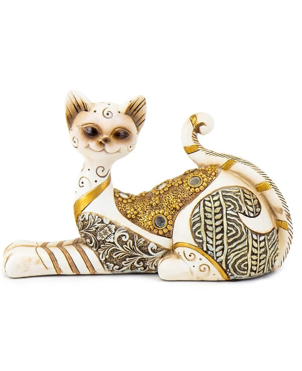 Statuettes - Статуэтка Золотая кошка (14 см)  Золото