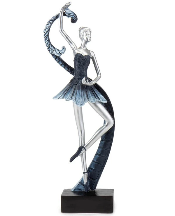 Statuettes - Статуэтка Балерина на сцене (45 см)  Серо-синий