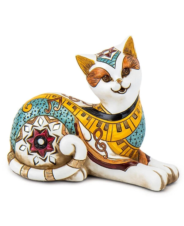 Statuettes - Статуэтка Этно кошка (15 см)  Белый