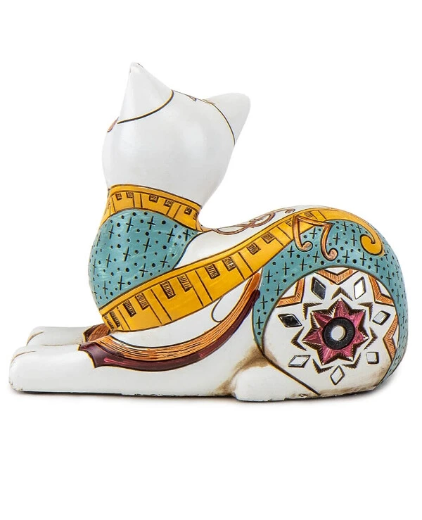 Statuettes - Статуэтка Этно кошка (15 см)  Белый back