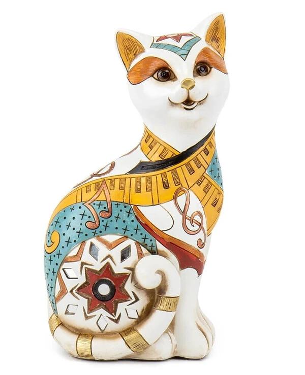 Statuettes - Статуэтка Этно кошка (25 см)  Белый